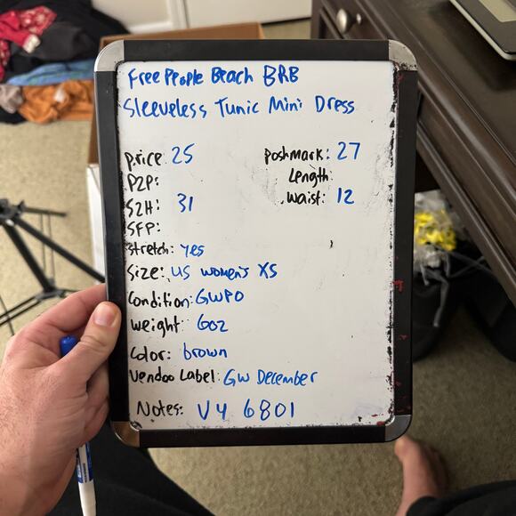 Free People Beach BRB Sleeveless Tunic Mini Dress US Womens XS - Picture 9 of 9